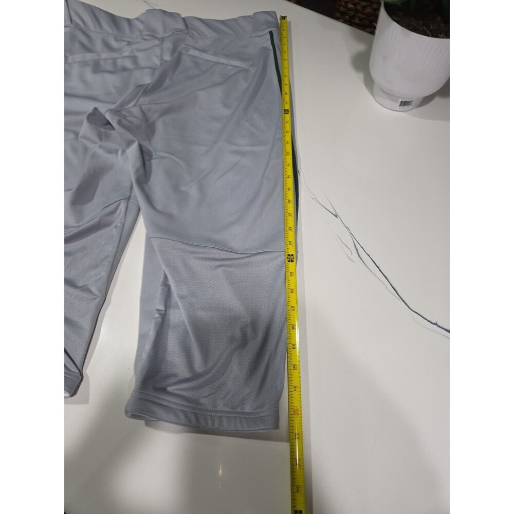 NEW Nike Vapor Select Piped Baseball 3/4 Pant Grey/Grn Size Men XL BQ9021-059 B8 - Picture 9 of 13